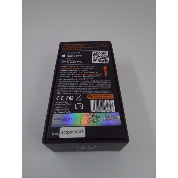 Enence Instant Translator Real Time Two Way Voice Silver Used Tested - Picture 2 of 5